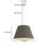 Luminaire suspendu tambour Boho Coolie