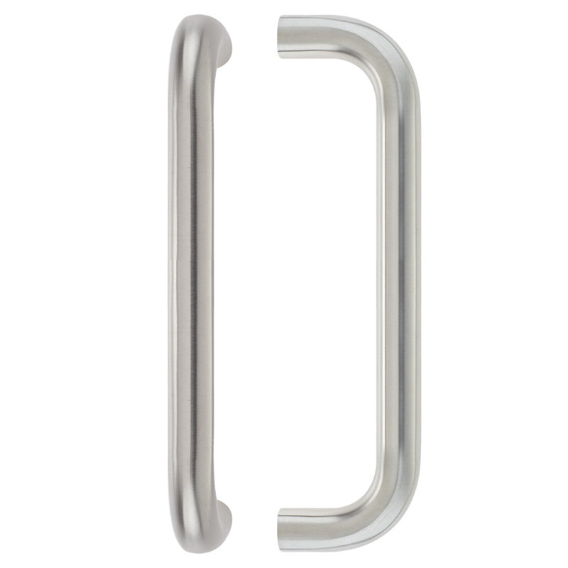 22Mm D Pull Handle - 300Mm Centers - Grade 201 - Bolt Through Fixings