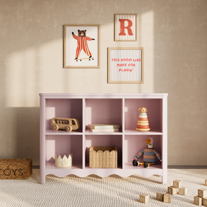 Casablanca 6 Cube Organizer Bookcase, Blush
