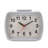 Analogue Quartz Movement / Crystal Alarm Tabletop Clock in White