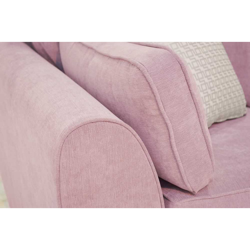 Bulma 2 Seater Sofa Bed, Lilac Polyester Blend