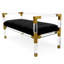 Banc en velours Monroe