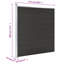 Makris Fence Panel WPC 175x186 cm Black