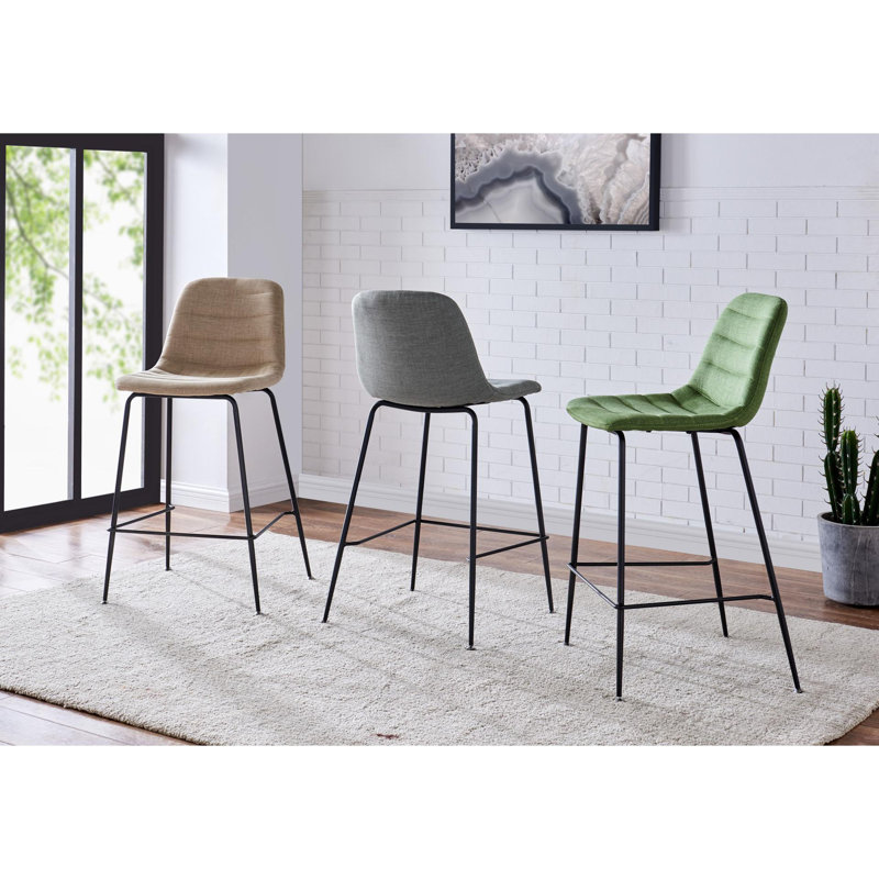 Raymer Upholstered Counter Stool, Penta Linen