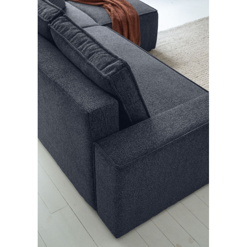 Brave Dave 4 Seater Corner Sofa , Navy Blue