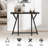 Wooden Black Entryway Table - Narrow Farmhouse Console Table Behind Sofa For Hallway