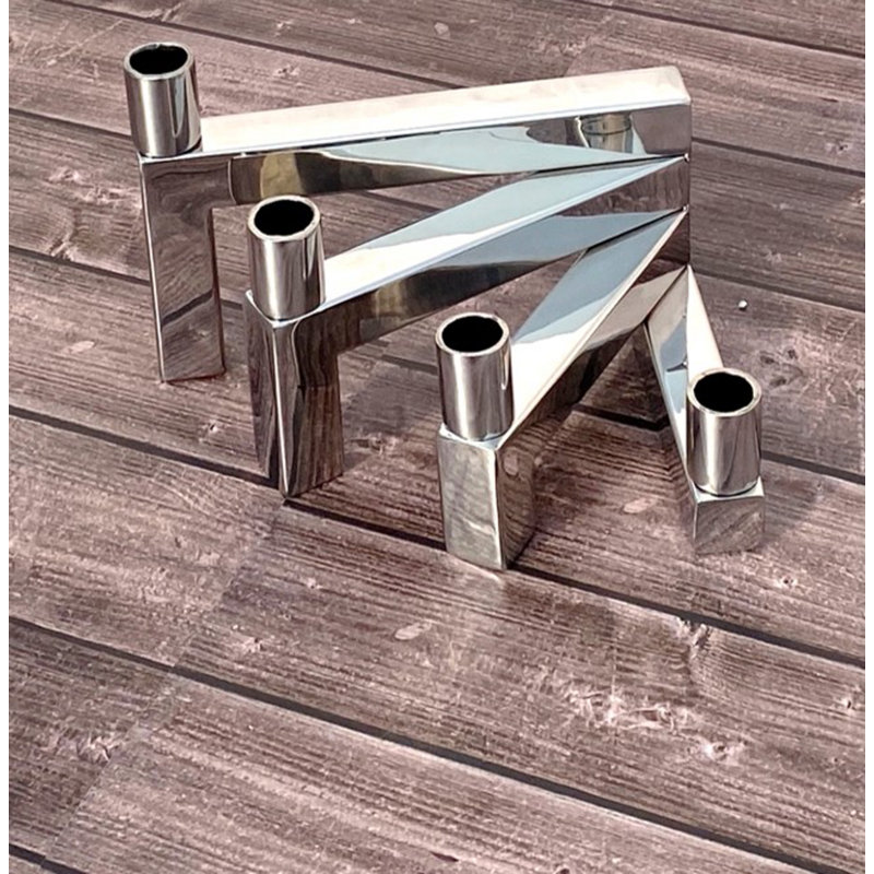 5.5'' H Stainless Steel Tabletop Candlestick