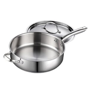 Belgique Stainless Steel 5-Qt. Sauté Pan with Lid