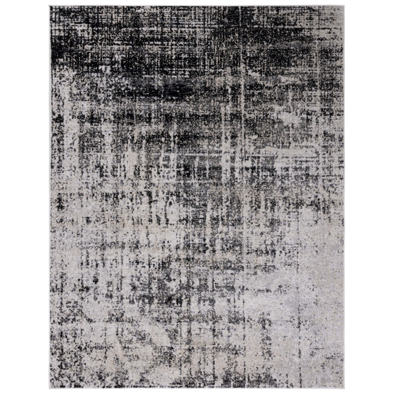 Alaric Geometric Looped / Hooked Area Rug, Rectangle 235 x 305 cm