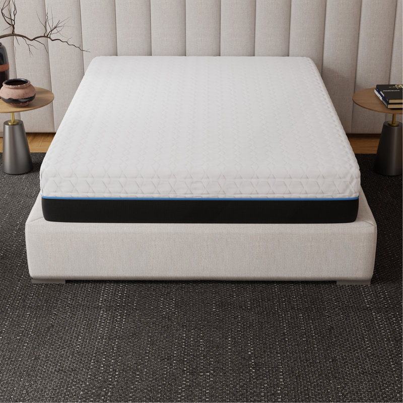 Matelas en mousse viscoélastique imprégnée de cuivre 12 pouces, Lit simple