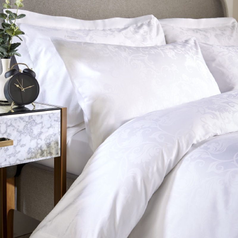 Chewning Sateen Floral Duvet Cover, Kingsize Duvet Cover