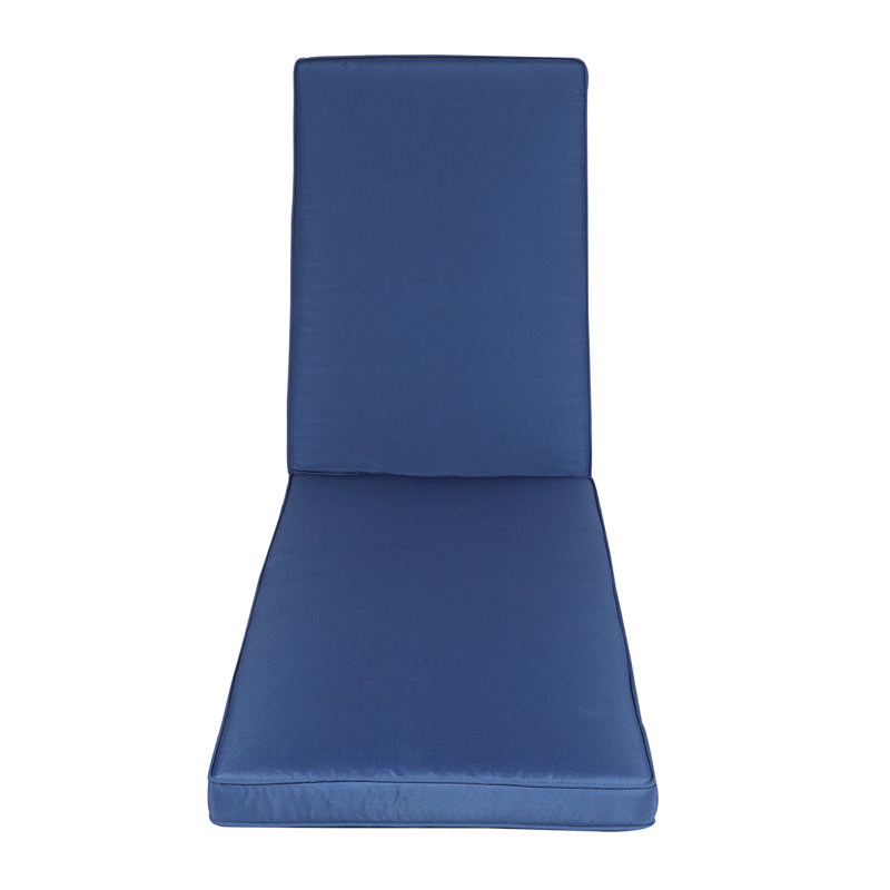 Ensemble de coussins de chaise longue pour l'extérieur, Bleu, 1