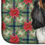 Tapis de vaisselle Tricolor Cavalier Spaniel Christmas PoinsettIas
