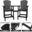 Tabourets de bar d'extérieur en polyester recyclé Adirondack-739975354