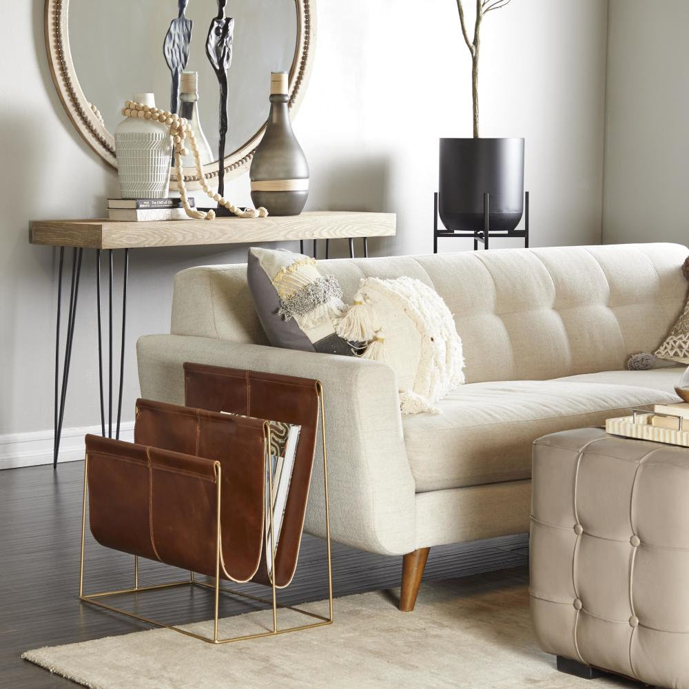 Ginesta Magazine Rack, Brown