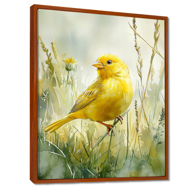 Goode - animaux, art mural sur toile, Brun, Impression encadrée flottante, H 44 po x l 34 po