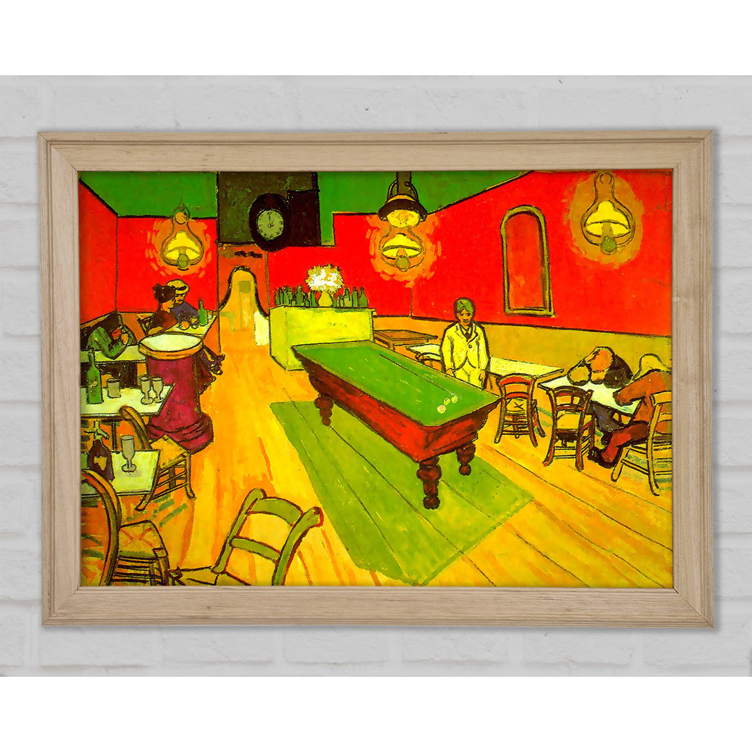 Van Gogh Night Cafe 2 - Einzelner Bilderrahmen Kunstdrucke