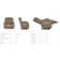 Redwood Oversized Leather Match Power Rocking Recliner with Memory Foam Cushion and Power Headrest and Lumbar