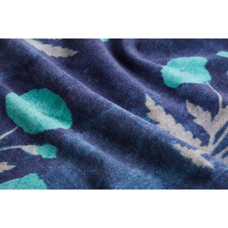Bleu coquelicot 22 po x 22 po, 22 po x 22 po, Carré
