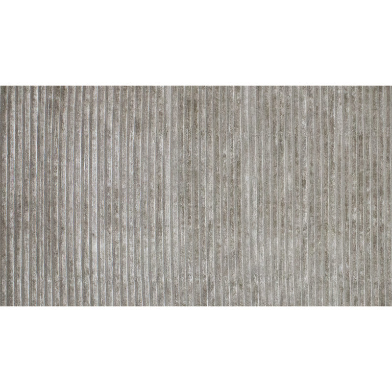 Striped Area Rug in Oyster/Gray, Rectangle 8' x 10'