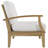 Aleana 2 Piece Outdoor Patio Teak Set In Natural White