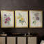 Antique Garden Bouquet I - Toile tendue avec châssis sur mesure - 3 pièces-340637574-340637575