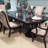 Rectangular Double Pedestal Table with Extension Leaf
