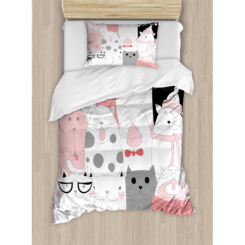 Modern & Contemporary Polyester Duvet Cover, Twin