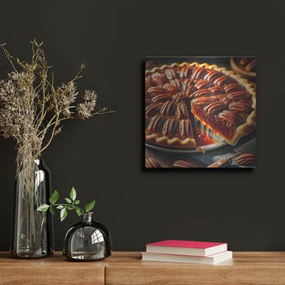  'Pecan Pie' by Rey Klimt Metal Wall Art, 12" x 12"