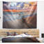 Tapisserie «Seashore Reddish Sunset over Clear Beach»-28491604