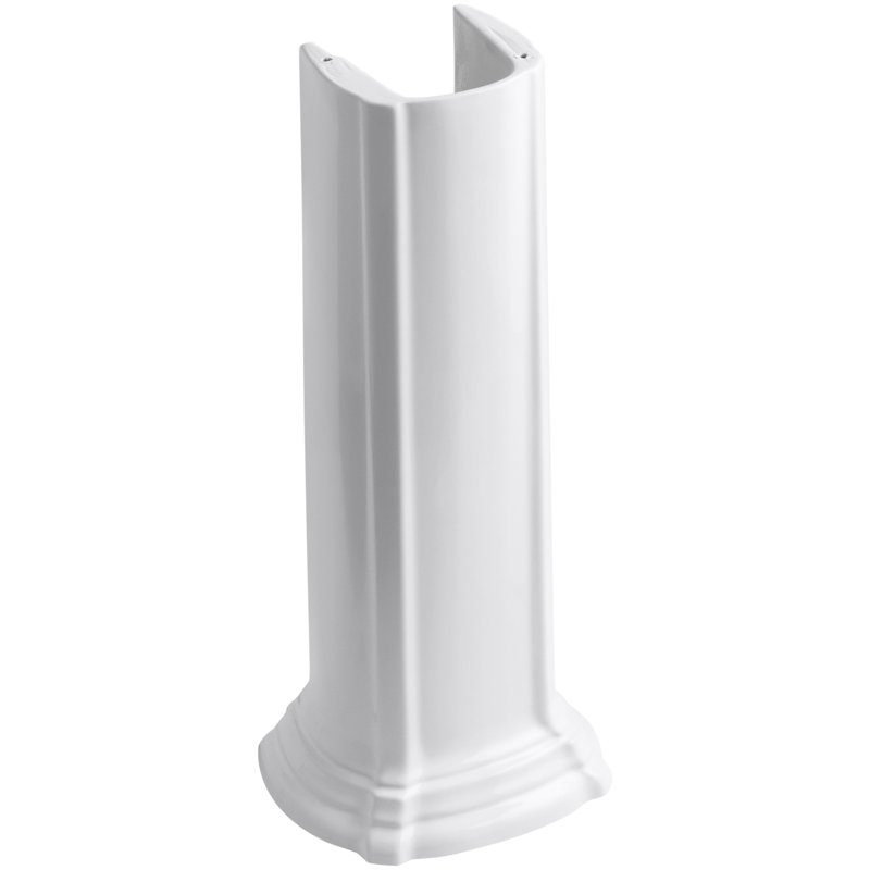 Piédestal pour lavabo de salle de bain Portrait, Blanc