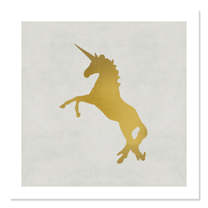 Unicorn 2 Paper Print, 31" H x 31" W x 1" D