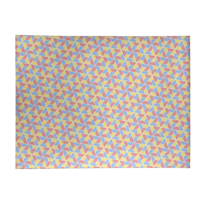 Chenille Geometric Indoor Rug, Rectangle 5' x 7'