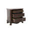 Élégante table de chevet 1 pièce à 3 tiroirs avec meubles de chambre à coucher traditionnels