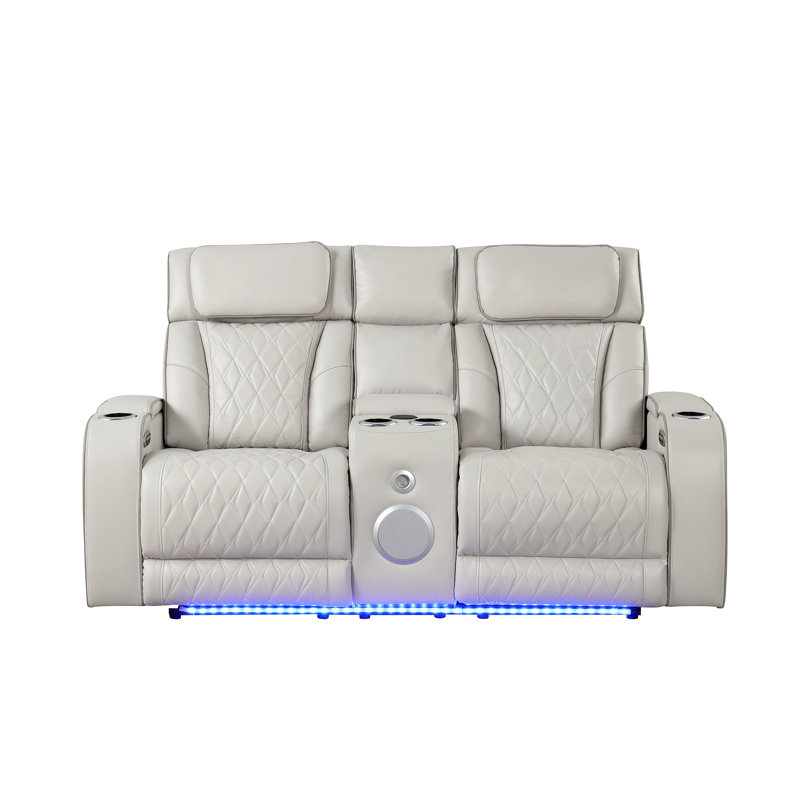 Causeuse inclinable de style moderne Fortuner fabriquée en bois avec fonction de massage incluse - beige même Asg150109102 (NJ Stock)