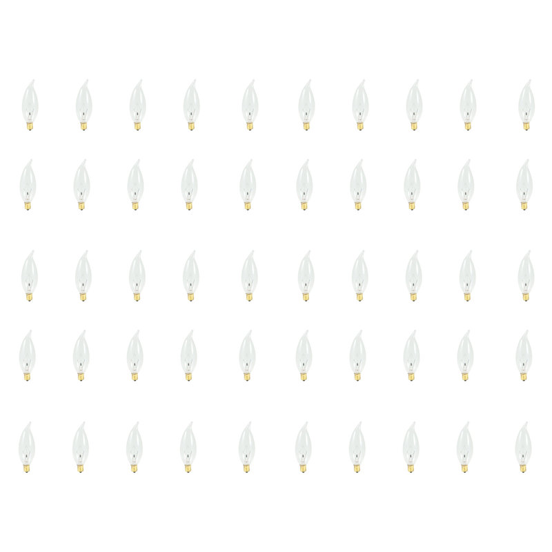 Ampoule incandescente à intensité variable 25 watts CA10 2700K E12 / base candélabre
