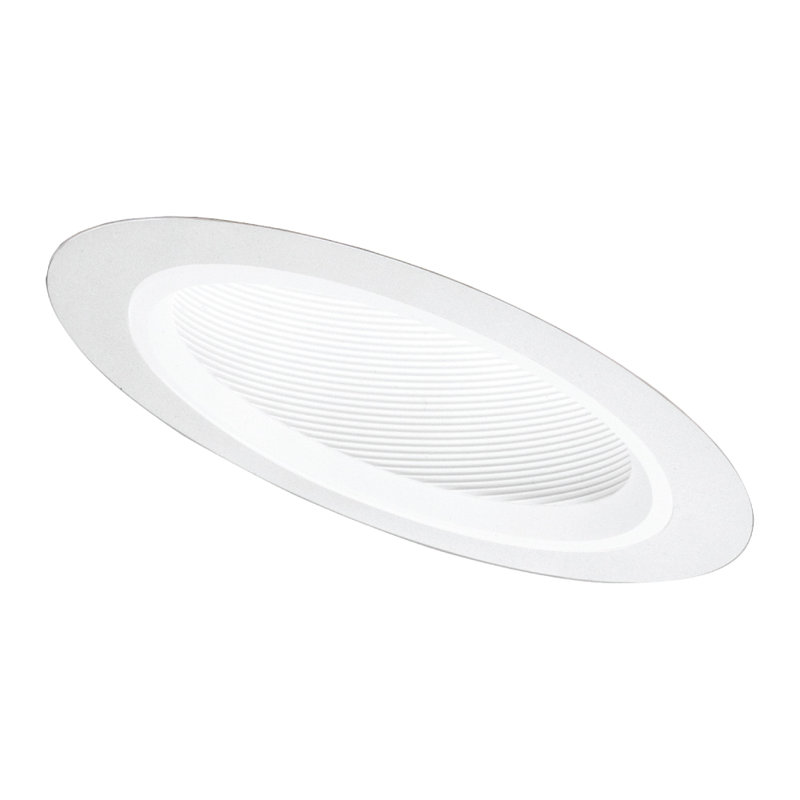 White Aluminum 6-Inch Recessed Slope Ceiling Trim