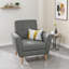 Tissu d'ameublement gris Mid-Century Channel Stitch-2102938425
