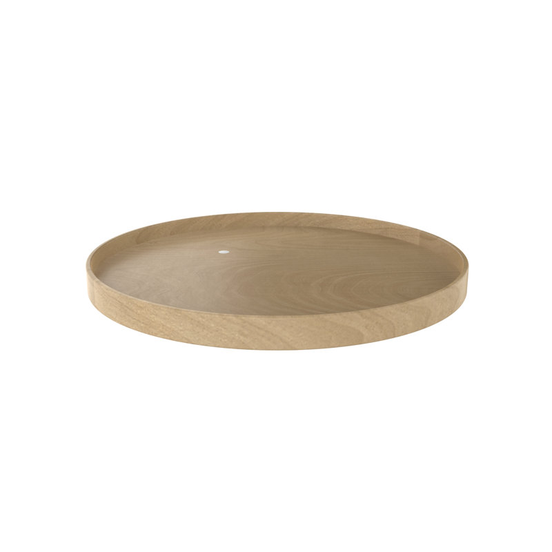 Rev-A-Shelf Natural Wood Full Circle Lazy Susan Single Shelf with Aluminum Bearing, 32" W