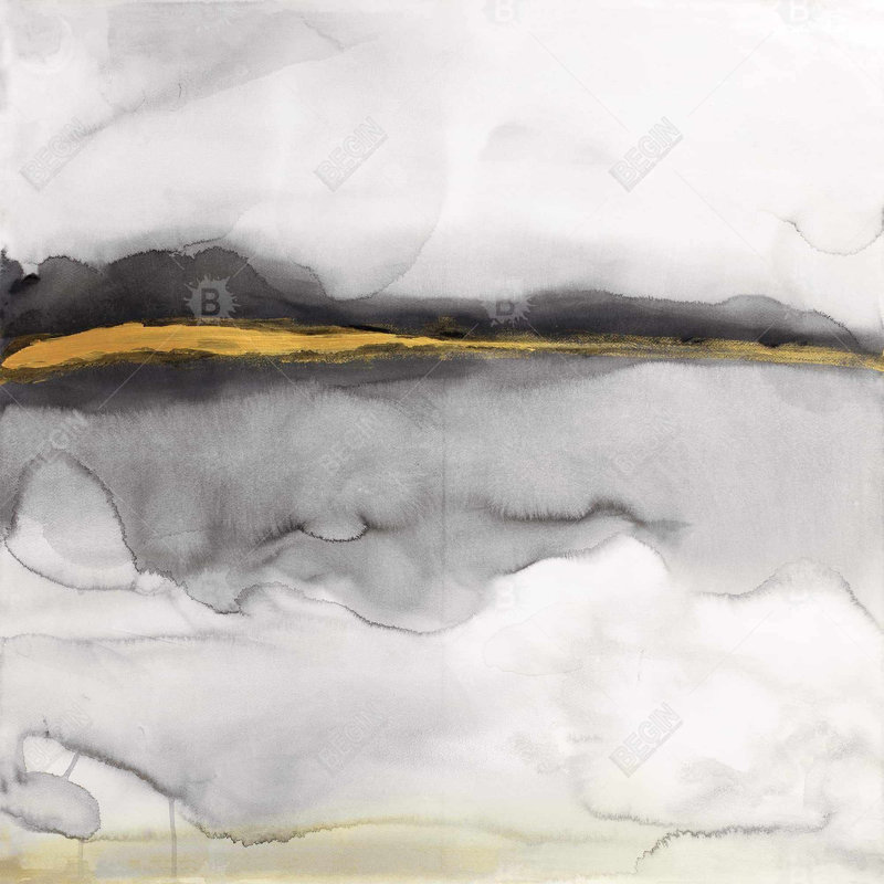 «Gold Stripe Abstract» sur toile
