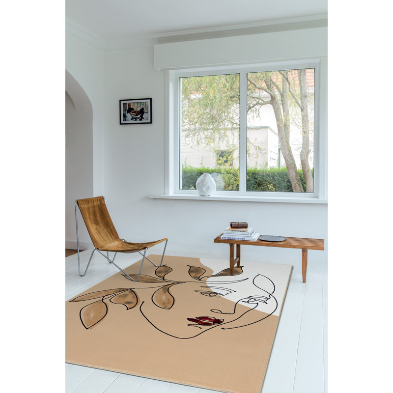 Yisroel Abstract Area Rug, Rectangle 135 x 200cm