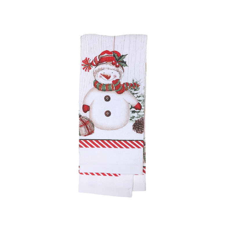 Torchon décor Snowman