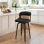 Tabouret de comptoir pivotant Adelene-120961613-120961615