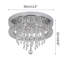 Modern K9 Crystal Chandelier LED Ceiling Light Fixtures Stainless Steel Flush Mount Ceiling Chandelier Light For Bedroom,Living Room,Foyer,Hallway,Closet,White Light