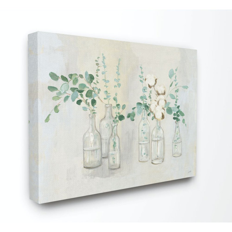 «Flowers and Plants Peinture», impression sur toile, Toile tendue, H 16 po x l 20 po x P 1,5 po