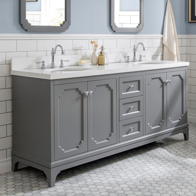 Ensemble de meuble-lavabo double 72 po Bernardo