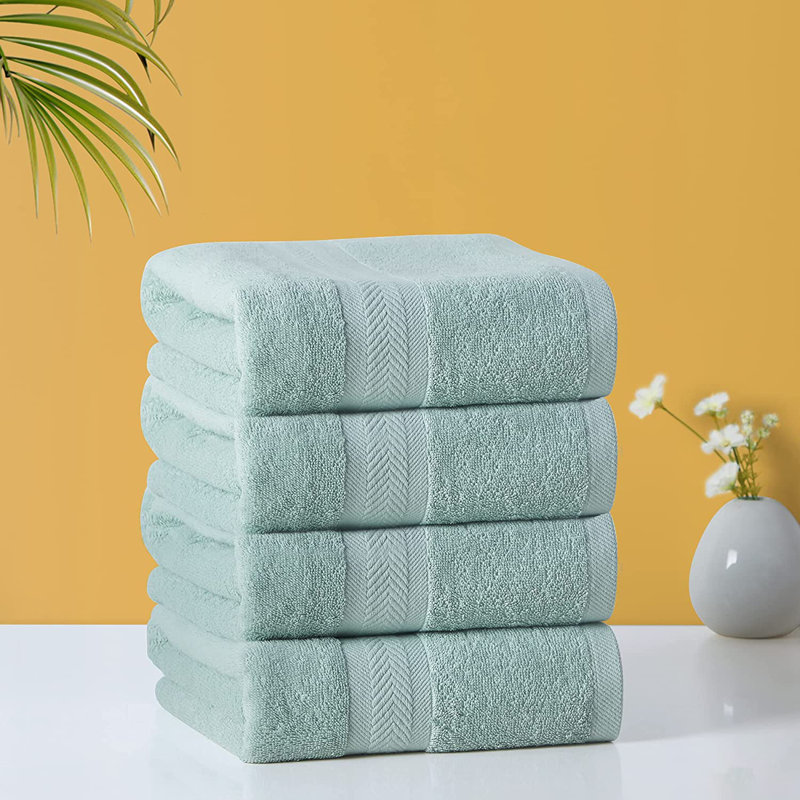 Ensemble de serviettes 4 pièces, Vert