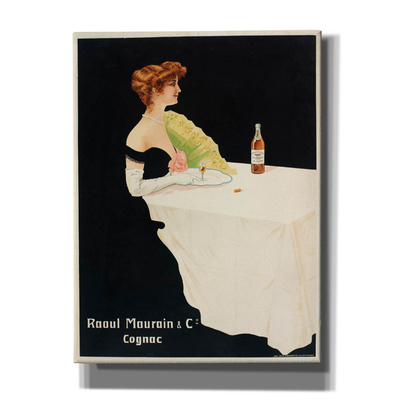 «Raoul Maurain & Co Cognac» par Vintage Posters, art mural sur toile, H 16 po x l 12 po x P 0,75 po