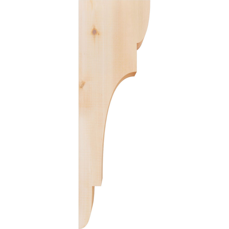 New Brighton Corbel, H 24 po x l 3,5 po x P 8 po, Cèdre rouge, Lisse