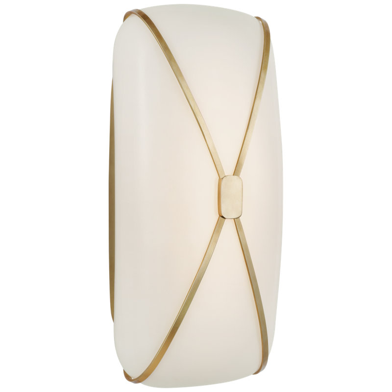 Fondant 1 - Light LED Bath Sconce, Soft Brass